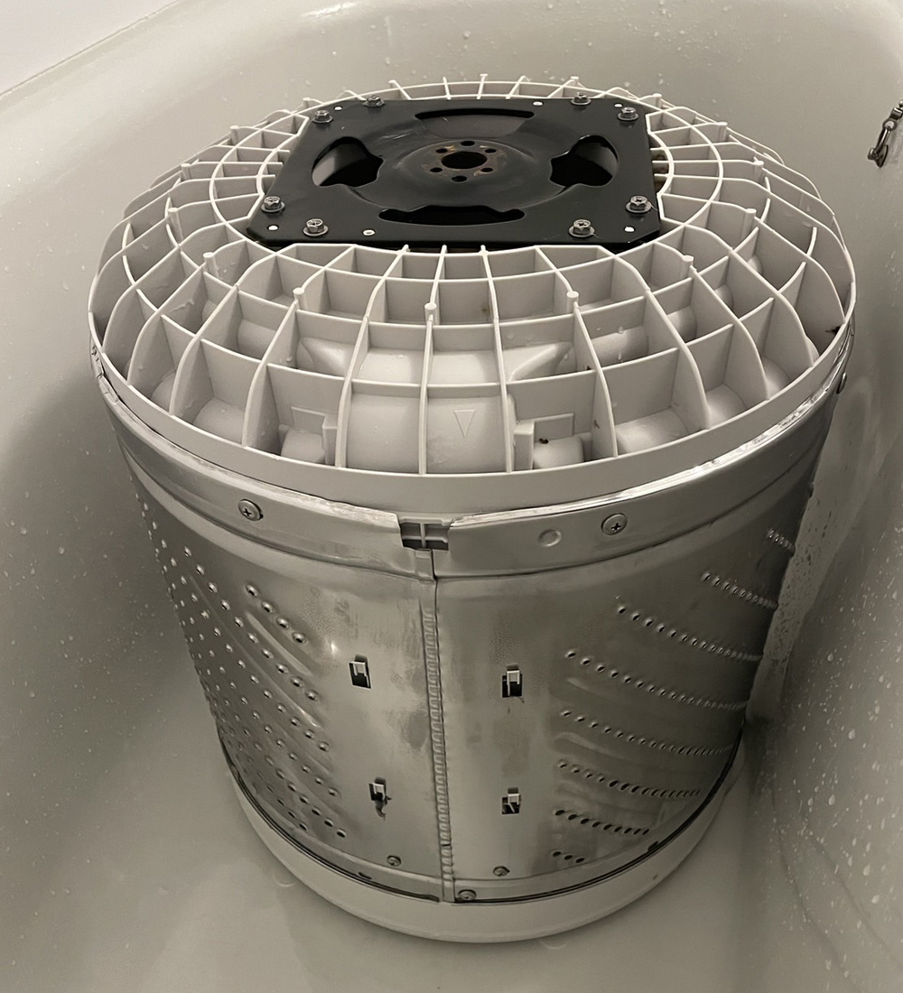 クリーニング後の洗濯機の画像